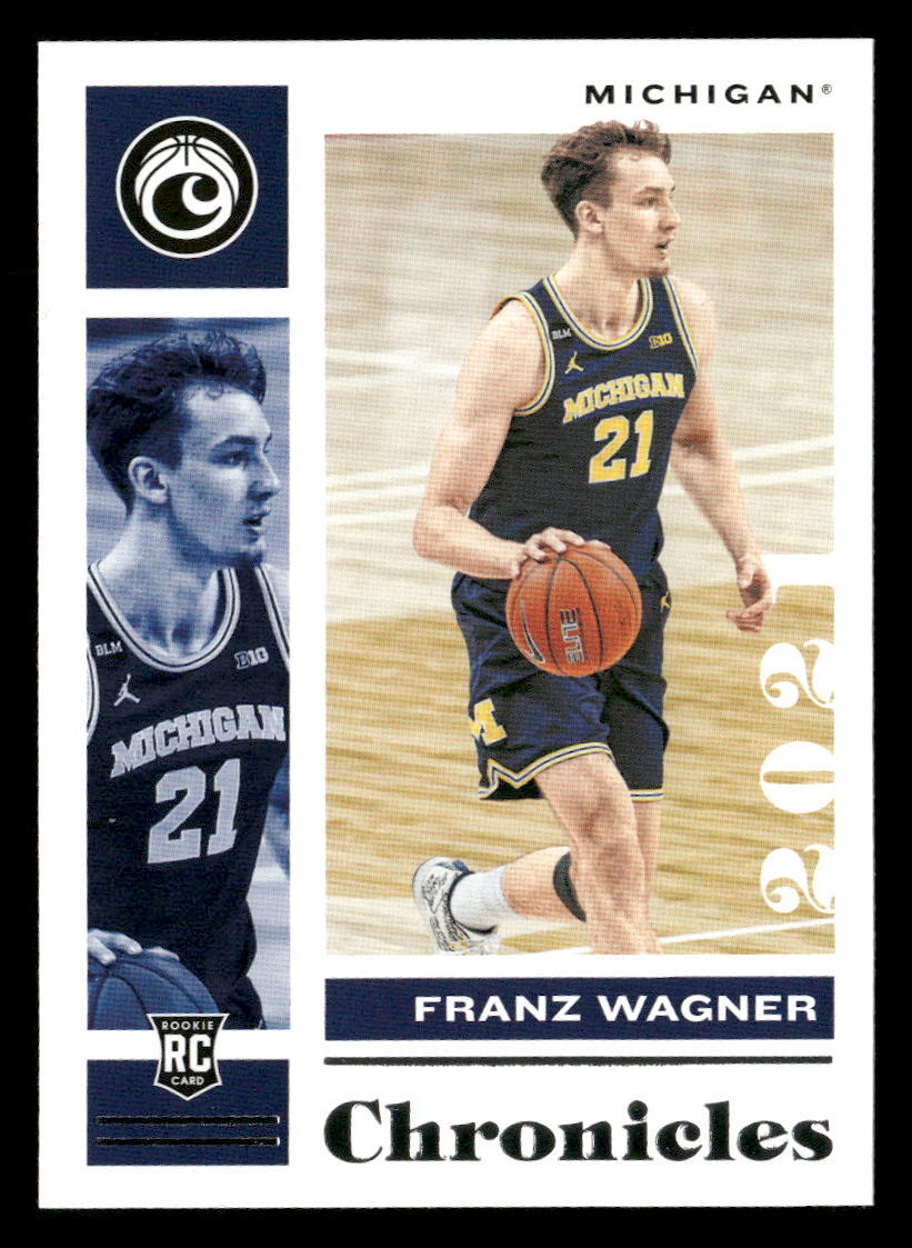 2021 Chronicles Draft Picks Franz Wagner #9 RC Michigan Wolverines