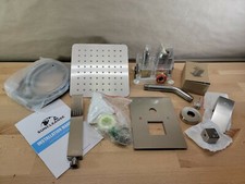 8" Rain Shower System Set Brushed Nickel Wall Mount w/ Handheld OPEN BOX