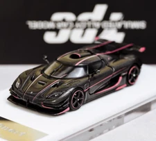 TPC 1:64 Full Carbon Pink One 1 Super Racing Sport Model Diecast Metal Car