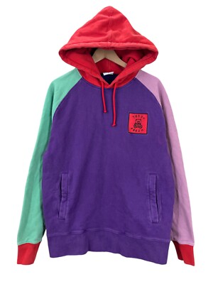 Teddy Fresh Color Block Hoodie Sweatshirt Medium