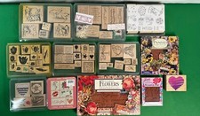 Lot of 100 Scrapbooking Card-Making Rubber Stamps Stampin' Up  Many Occasions