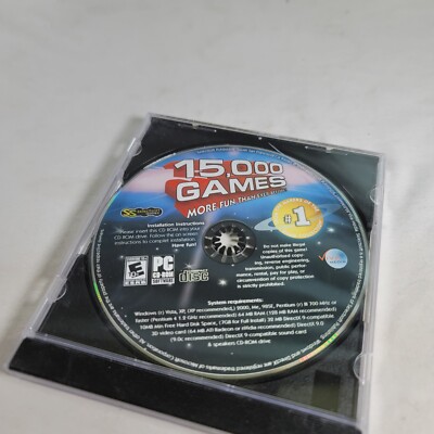 15000 Games - More Fun Than Ever Before Game Windows PC CD ROM 2007 Selectsoft