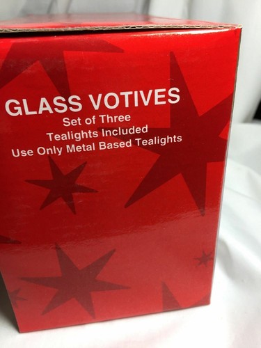 Celebrate The Season Set Of Three Christmas Votives A350ST - Picture 2 of 10
