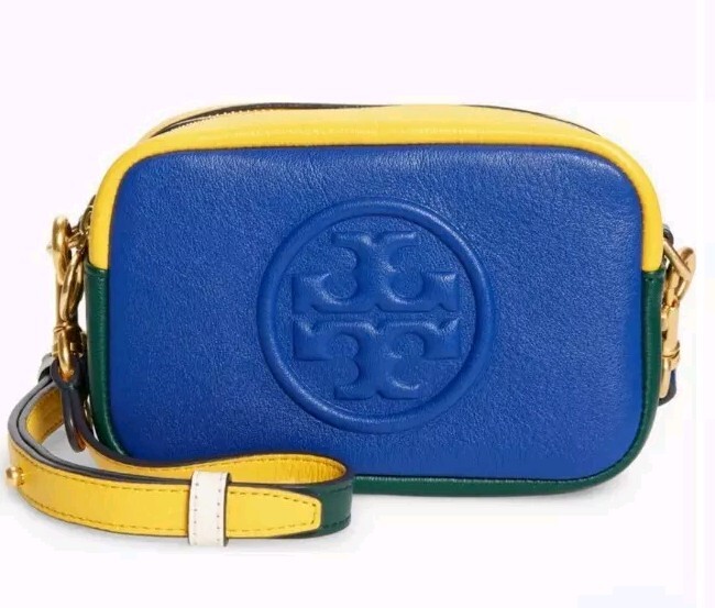 ☆☆Tory Burch☆☆ Tory Burch 24 S/S Women's Mini Perry Cros New Tory Burch Mini Perry Colorblock Leather Crossbody Bag