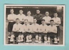 FOOTBALL  -  BOLTON  WANDERERS  TEAM  -  PATTREIOUEX  CARD  OF  1935