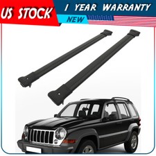 Portaequipajes de carga con barra transversal de techo para Jeep Liberty KJ 2002-2007