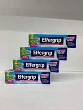 Effergrip Denture Adhesive Cream Extra Strong Holding Power 1.50 fl oz Lot of 4 
