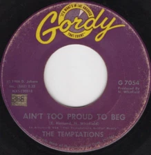 The Temptations – Ain't Too Proud To Beg 1966 Gordy Soul Misprint VG Plays Clean