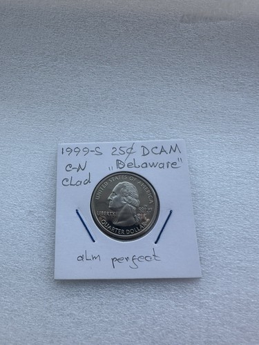 Proof State Quarter 1999-S 25C DCAM Delaware Uncirculated C-N Clad