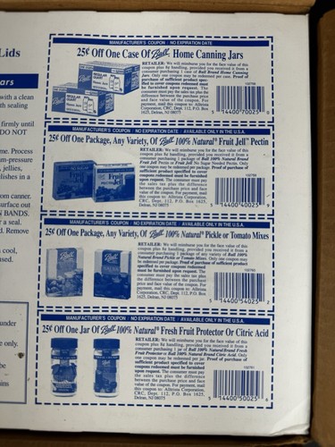 BALL One Dozen Regular Tapered Half Pint Can Or Freeze Glass Jars Made In USA - Picture 13 of 23