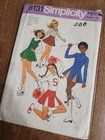 Simplicity Sewing Pattern #8131 Girl's Cheerleader &Skating Costumes Sizes 7 & 8 — photo 1