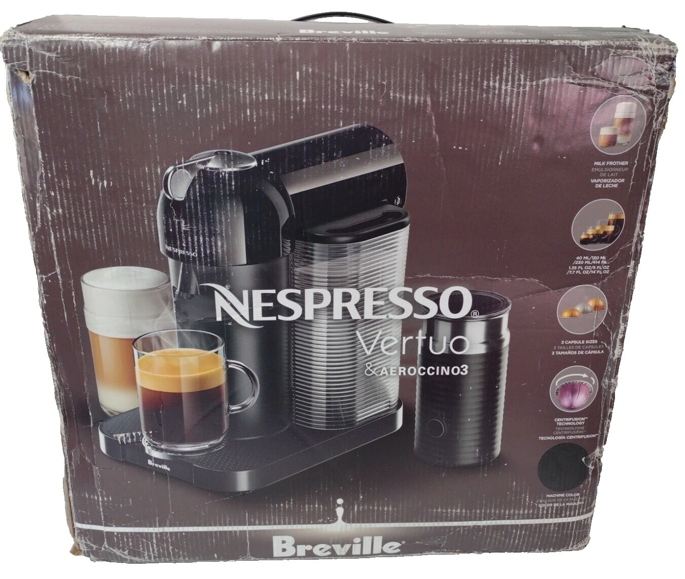 Máquinas de café Nespresso con Bandeja de goteo extraíble