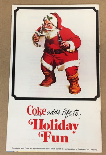 COCA~COLA VINTAGE FREE 6 CAN WRAP DECORATIONS WHEN YOU BUY CANS OF COKE BOOKLET - Picture 15 of 17