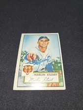 1952 Topps Marlin Stuart #208 VG+ Baseball Set Break Free Combined S+H