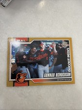 Gunnar Henderson 03/50 Topps Series 1 Celebration “Dugout Peeks” Gold Parallel
