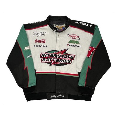 Bobby Labonte Interstate Batteries Nascar Bomber Jacket - XL Black Polyester