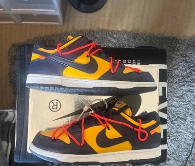 Size 11 - Nike Dunk Low x OFF-WHITE University Gold 2019