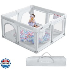 ANGELBLISS Baby Playpen, Large Baby Playard, Indoor and Outdoor Kids Activity
