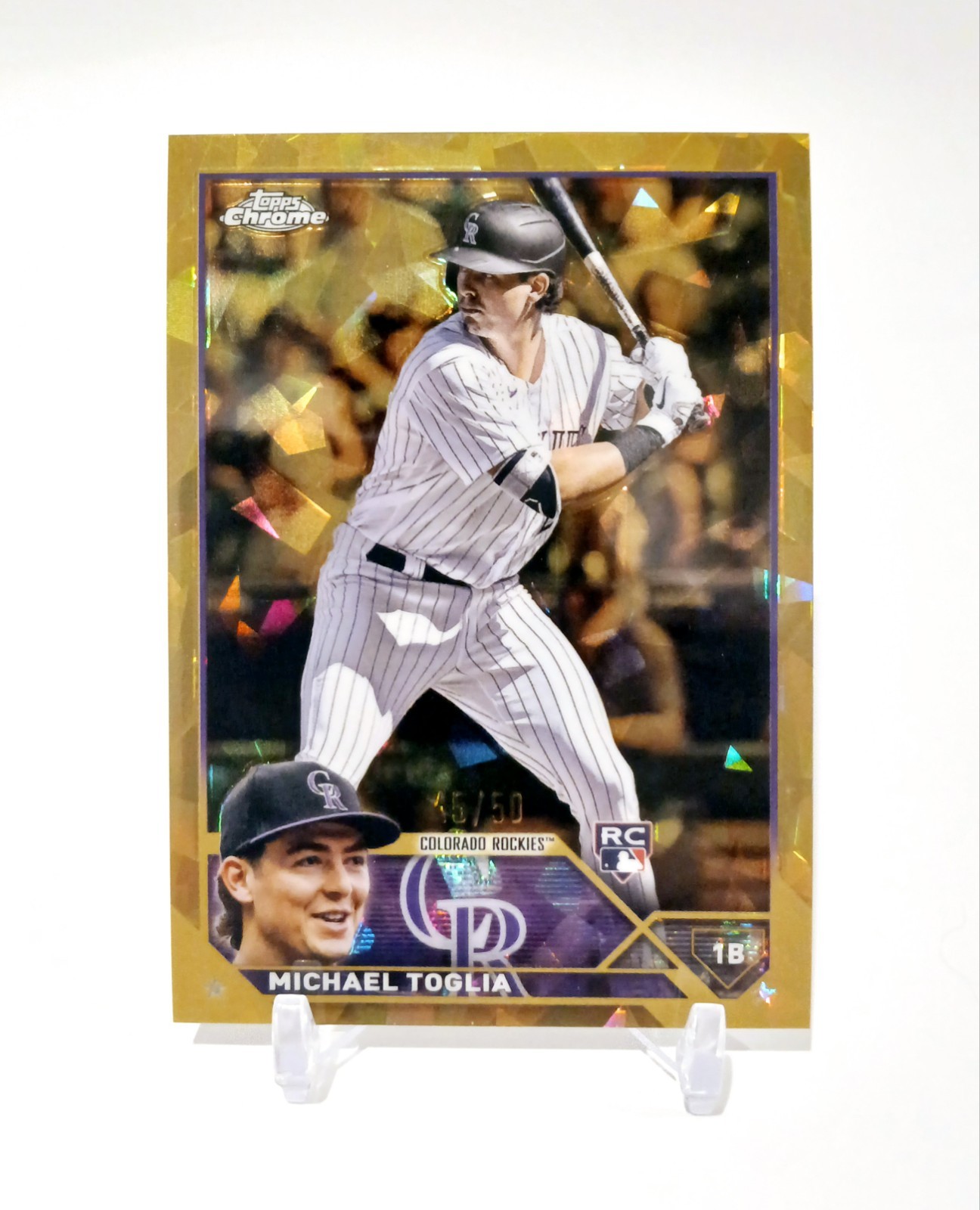 2023 Topps Chrome Sapphire Edition - Michael Toglia #616 Gold /50 (RC)