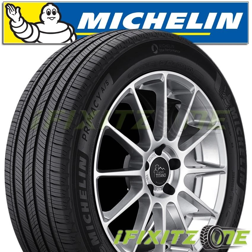 1 Michelin Primacy A/S 235/55R19 101V All Season Tires 55000 Mile Warranty - Image 2 of 4