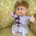Cabbage Patch Kids Soft Body Baby Doll Girl Blue Eyes Red Curly Hair Outfit