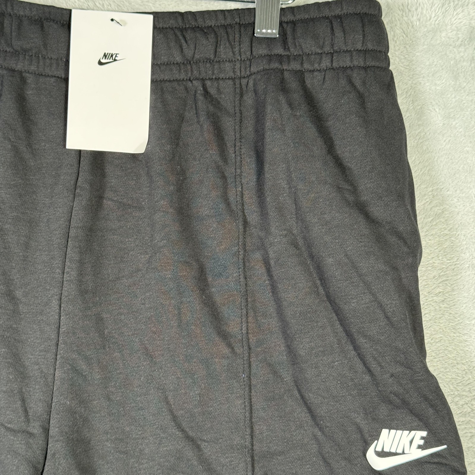 Nike Shorts Womens Large Black Loose Fit High Rise DV0334-010 Fleece Dance thumbnail 2