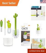 Eco-Friendly Cacti Bottle Cleaning Brushes - Baby Essentials, 4 for Easy Storage