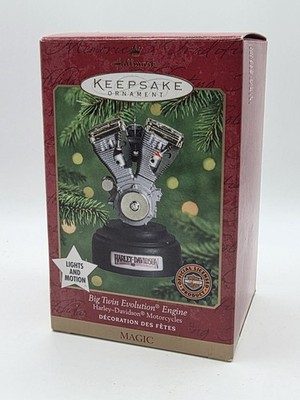 2000 Harley-Davidson Big Twin Evolution Engine Keepsake Ornament Lights And...