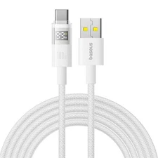 Baseus Display 100W USB-A to Type-C Fast Charging Cable, Length: 2m (