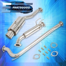 For 06-11 Honda Civic Si Sedan Catback Exhaust 2.5 Pipe 4 Muffler Tip Godsnow