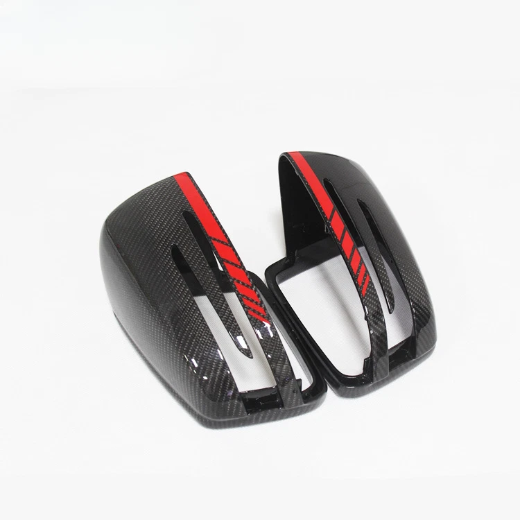 Tapas de cubierta de espejo retrovisor de fibra de carbono real para Benz G GLE GLS Clase G550 AMG G63 Foto 2 de 4