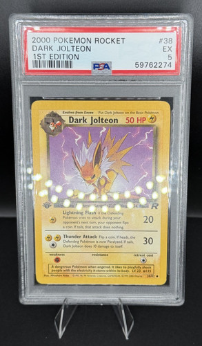 Dark Jolteon (1st Edition) graded PSA 5 for sale on eBay