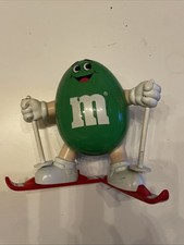 M&M · Spender · Dispenser · Skifahrer · „Ms. Green“ · Grün · 17 cm · 1991