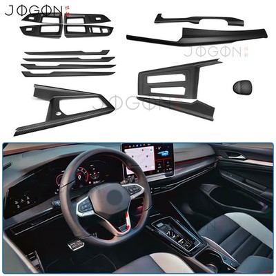 Matte Carbon For VW Golf 8 8.5 GTI GTD GTE R Center Dashboard Interior Kits Trim