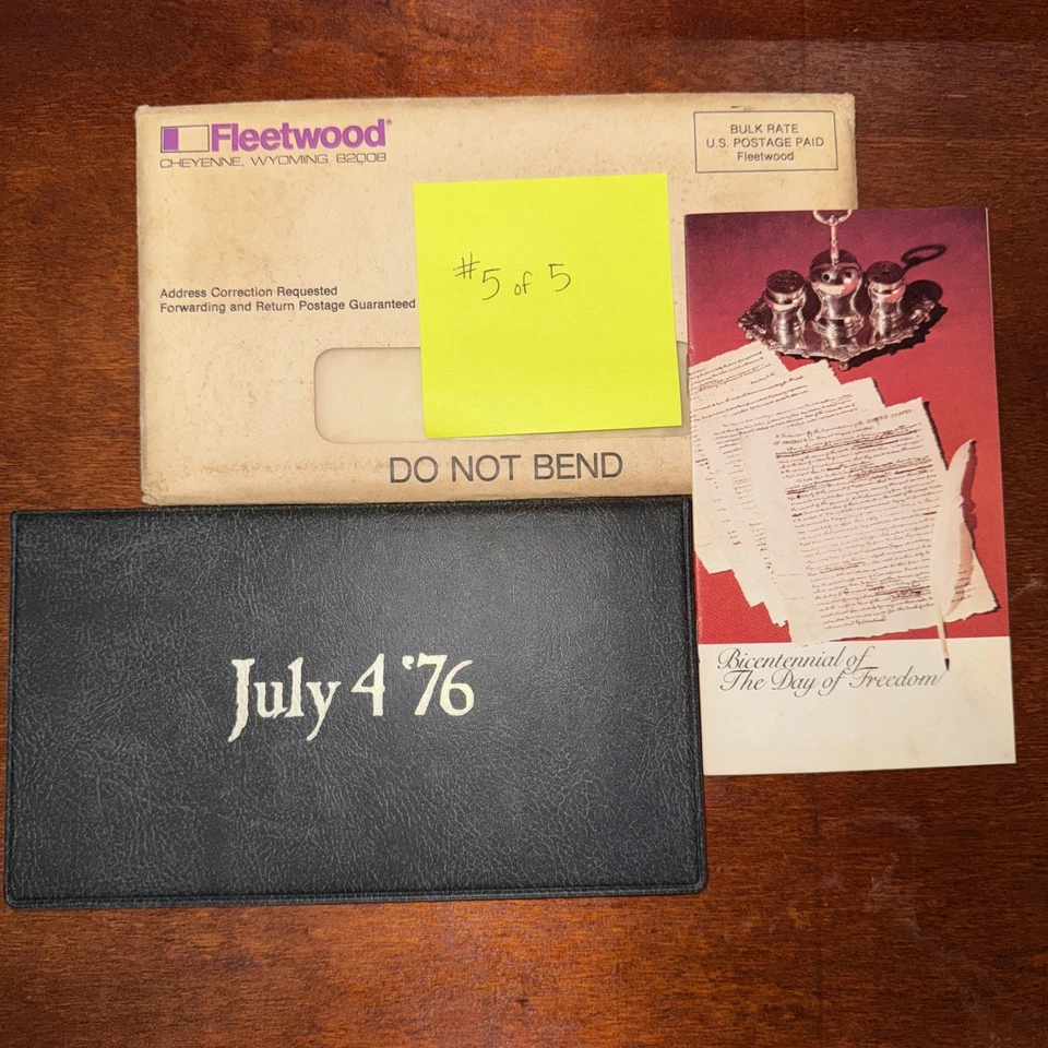 5of5 1976 Fleetwood FDC & Album The Bicentennial Day Issue & 1 OG Mailer Insert - Image 4 of 4