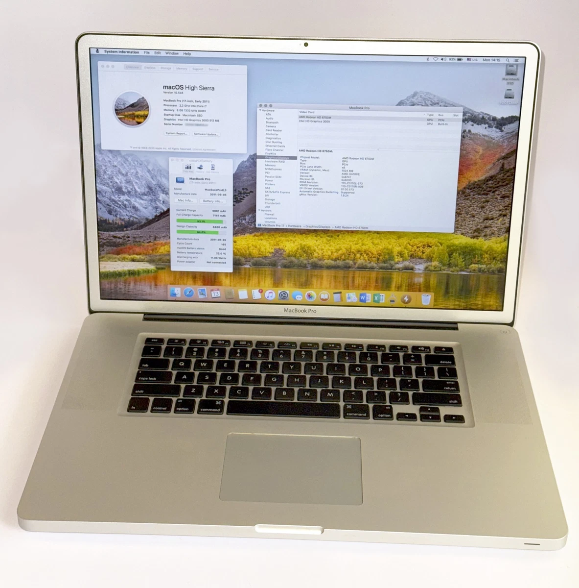 Las mejores ofertas en Apple MacBook Pro 17 en 2011 | eBay