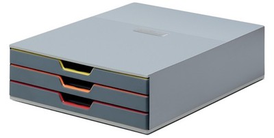 DURABLE Schubladenbox 'VARICOLOR 3', mit 3 Schubladen