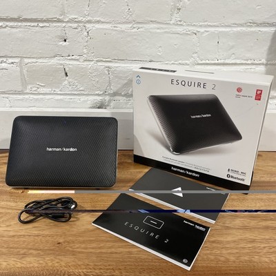 Harman Kardon Esquire 2 Portable Bluetooth Speaker Black w/ Original Box TESTED