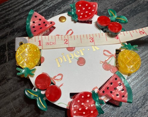 Piper k Hair Claw Clips Fruit ๐๐๐๐Summer - Picture 3 of 3