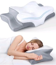 Ultra Pain Relief Cooling Pillow for Neck Support, Adjustable Cervical Pillow