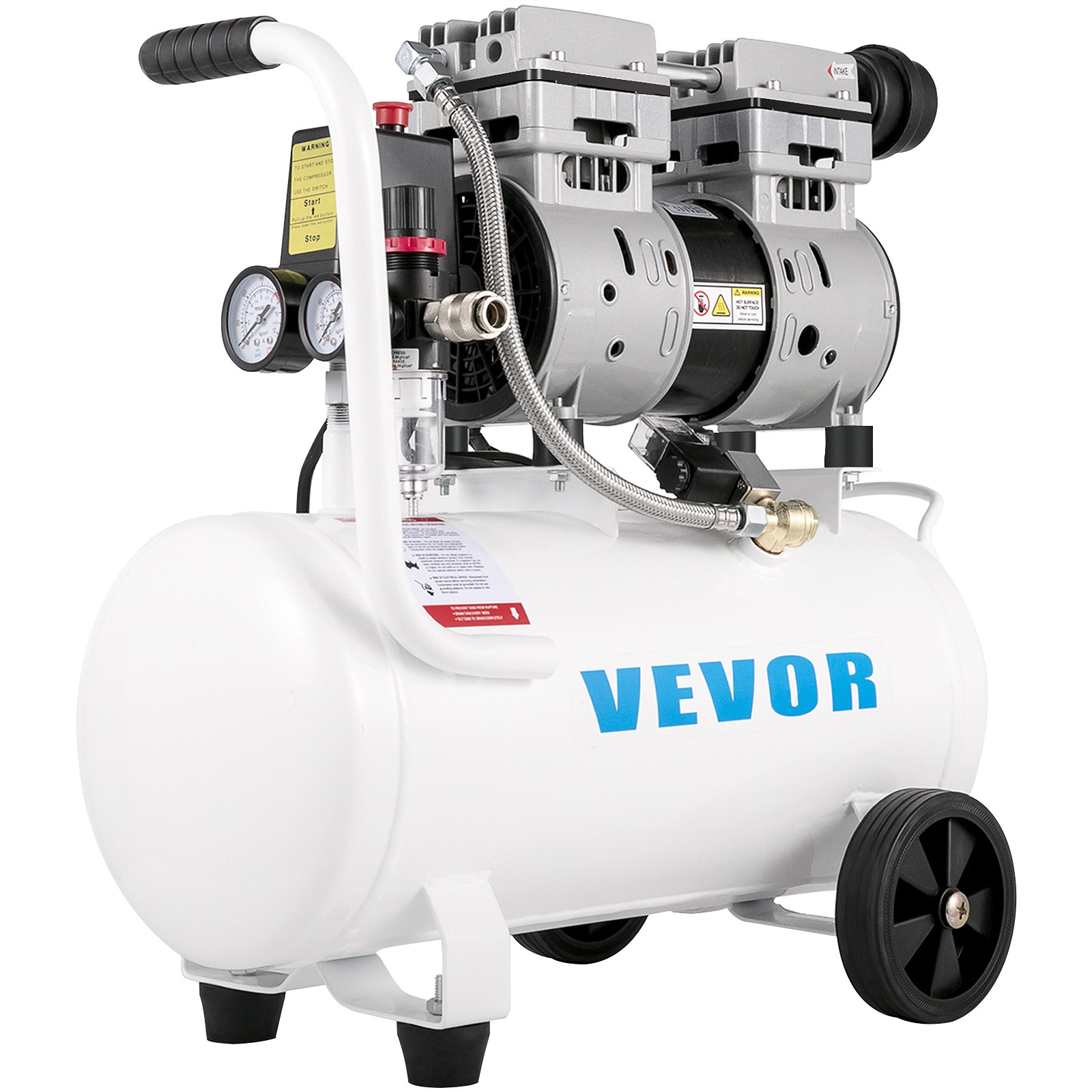 6.6 Gallon Oil Free Air Compressor 1hp 115psi