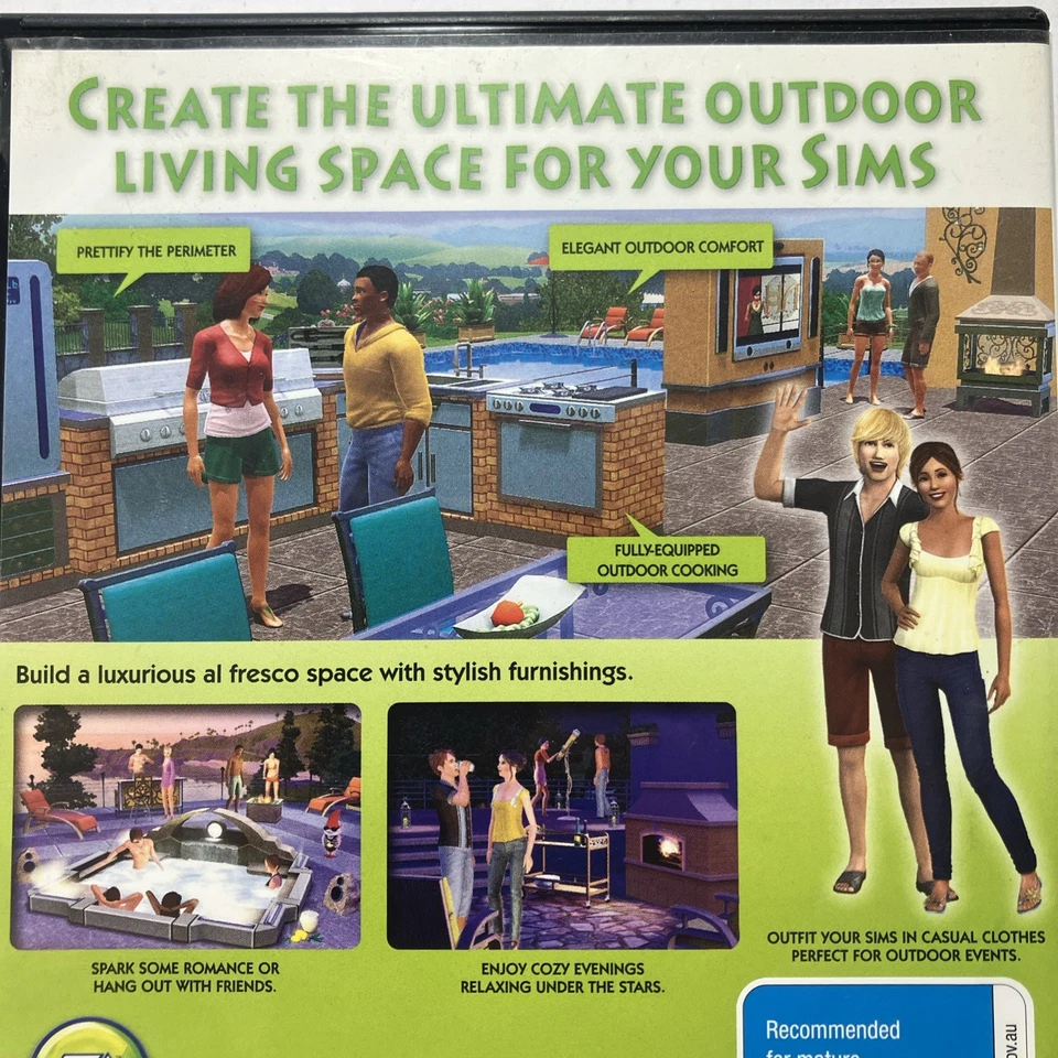 The Sims 3 : Outdoor Living Stuff PC & MAC GAME Great Condition Fast Shipping - Image 3 of 4