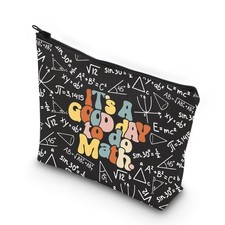 WCGXKO Math Teacher Gift Math Lover Gift It's A Good Day To Do Math Zipper Po...
