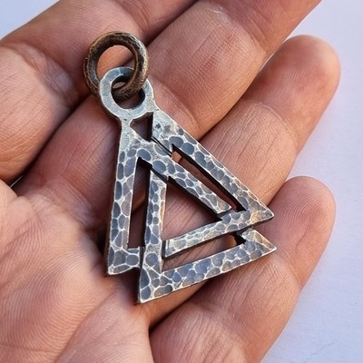Ancient Antique Viking Amulet Silver Pendant Talisman Protection Nordic
