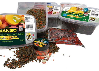 FAIE Karpfenköder-Pellet Mix Saphir Frühjahr/Sommer Geschmack: fish/squid