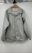 Hartwell Gray Vintage USA Made Lined Windbreaker Jacket Men's XL Snap Vintage