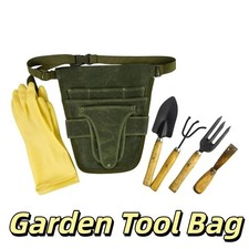 Gardening Tools Belt Adjustable Handy Garden Waist Pouch Organizer Utility Belt