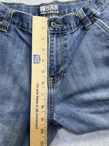 Old Navy Painter Jeans Girls 16 Blue Denim Carpenter Baggy Normcore Kids Youth - Picture 10 of 14