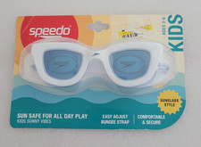 Speedo Kids Sunglasses Style Goggles UV Protection Ages 3-6 White Easy Adjust