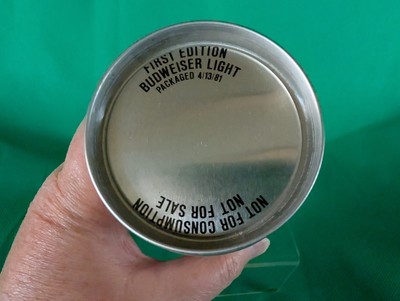 1981 First Edition Budweiser Light Bud Commemorative Can for